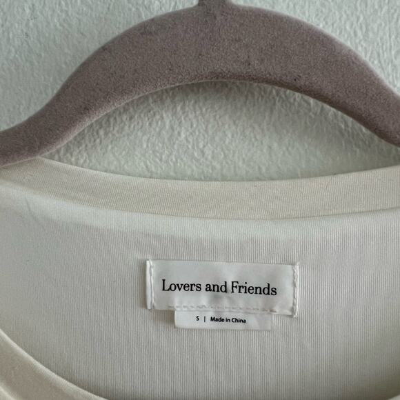 Lovers and Friends White Ruched Bodycon Mini Dress Small - Picture 5 of 8